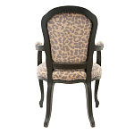 Полукресло с мягкой обивкой из льна на 4-х ножках из массива березы Gladys Armchair варинант исполнения - 2 | Loft Concept в Тюмени