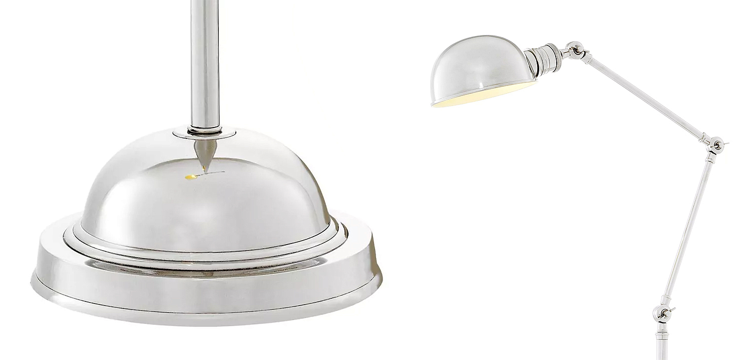 Торшер Eichholtz Floor Lamp Soho Nickel - Loft-Concept в Тюмени