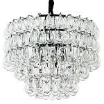 Люстра с хрустальными подвесками в виде капель Antoine Crystal Drops Chrome Chandelier 9 варинант исполнения - 1 | Loft Concept в Тюмени
