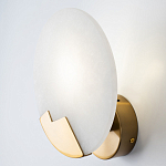 Бра с плафоном из камня в форме диска Ricci Stone Wall Lamp варинант исполнения - 3 | Loft Concept в Тюмени