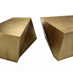 Комплект из 2-х дизайнерский журнальных столов геометрической формы Ribefyk варинант исполнения - 1 | Loft Concept в Тюмени