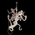 Люстра с тремя фигурами обезьян с лампочками в руках белого цвета Hanging Monkey варинант исполнения - 2 | Loft Concept в Тюмени