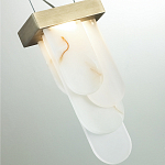 Подвесной светильник с белыми вертикальными элементами Alabaster Totem варинант исполнения - 11 | Loft Concept в Тюмени