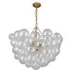 Люстра подвесная с рифлёными стеклянными шарами в форме воздушного облака Berries Chandelier варинант исполнения - 1 | Loft Concept в Тюмени