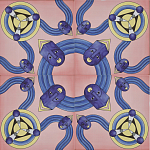 Плитка дизайнерская с узором Дива варинант исполнения - 1 | Loft Concept в Тюмени