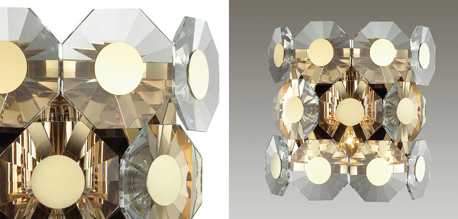 Бра Crystal Octagons Gold Бра Crystal Octagons Gold - Loft-Concept в Тюмени