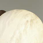 Настенно-потолочный светильник с плафоном в форме шара из алебастра Cryptocrystalline Stone варинант исполнения - 6 | Loft Concept в Тюмени