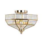 Потолочный светильник шестигранной формы с прозрачными стеклянным плафоном Elstead Lighting варинант исполнения - 9 | Loft Concept в Тюмени