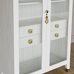 Дизайнерский шкаф витрина Elsa Dreams White с 4-мя ящиками варинант исполнения - 4 | Loft Concept в Тюмени