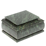 Шкатулка с зеркалом из натурального камня змеевик Stone Casket варинант исполнения - 1 | Loft Concept в Тюмени