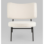 Мини-кресло District Lounge букле белый варинант исполнения - 4 | Loft Concept в Тюмени