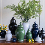 Ваза с крышкой однотонная Высота 31 см Chinoiserie Ceramics варинант исполнения - 4 | Loft Concept в Тюмени