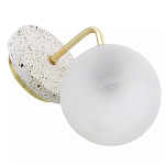 Бра с белым матовым плафоном в форме шара Round White Matte Lampshade варинант исполнения - 3 | Loft Concept в Тюмени