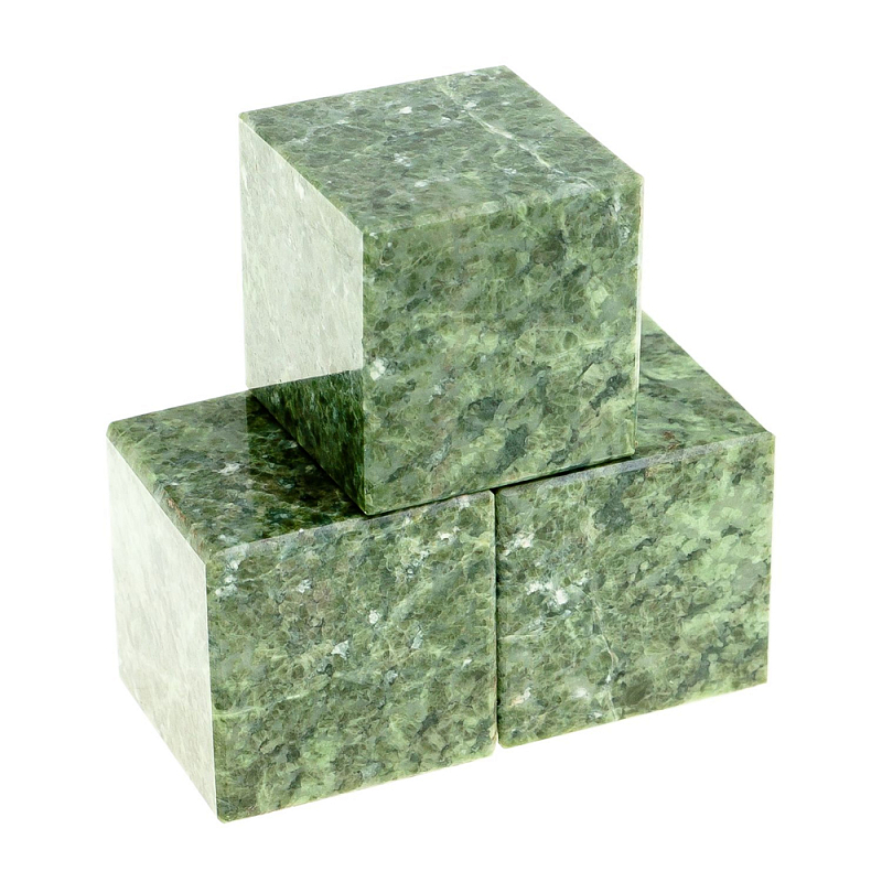 Камни для охлаждения виски из натурального камня жадеит Natural Stone Cube Зеленый Камни для охлаждения виски из натурального камня жадеит Natural Stone Cube Зеленый в Тюмени | Loft Concept