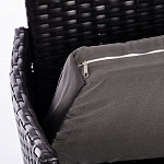 Обеденный комплект из искуственного ротанга Vintara черный варинант исполнения - 4 | Loft Concept в Тюмени