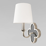 Бра с белым текстильным абажуром и фигурным основанием с зеркальной вставкой Vitorino варинант исполнения - 20 | Loft Concept в Тюмени