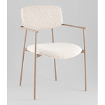 Стул Doe с подклокотниками молочный варинант исполнения - 1 | Loft Concept в Тюмени