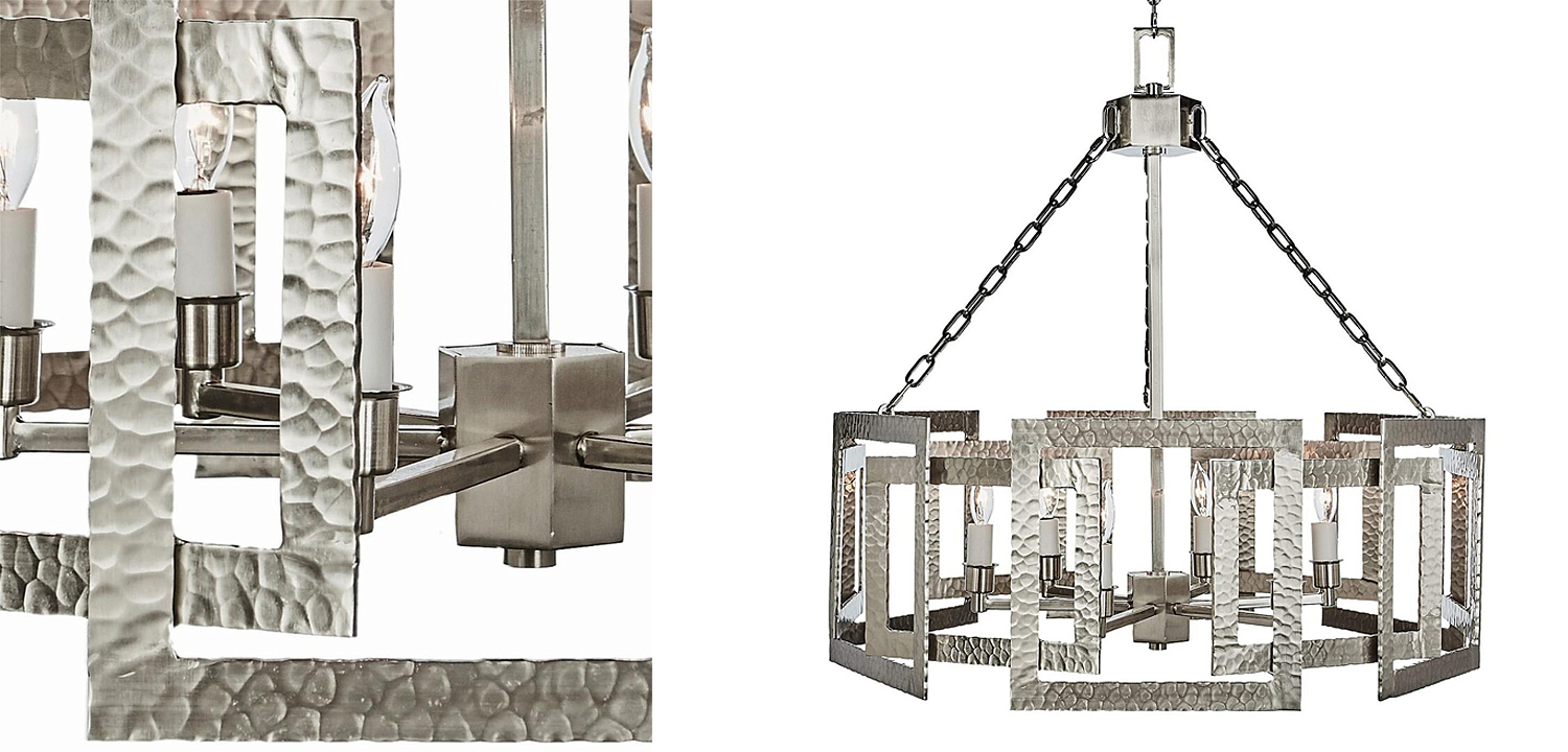 Люстра Textured Cage Pendant Lamp Silver Chandelier Люстра Textured Cage Pendant Lamp Silver Chandelier - Loft-Concept в Тюмени