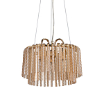 Люстра с подвесными рифлеными стеклянными трубками Nembus варинант исполнения - 1 | Loft Concept в Тюмени