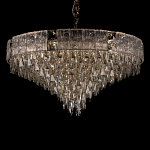 Люстра с каскадом из прозрачного хрусталя Constant Sparks варинант исполнения - 11 | Loft Concept в Тюмени