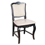 Стул из массива березы с мягким сиденьем без подлокотников в стиле прованс Vintage варинант исполнения - 1 | Loft Concept в Тюмени