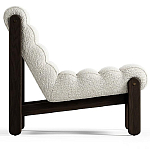 Кресло с деревянным каркасом и обивкой из белой ткани букле Medieval Furniture варинант исполнения - 4 | Loft Concept в Тюмени