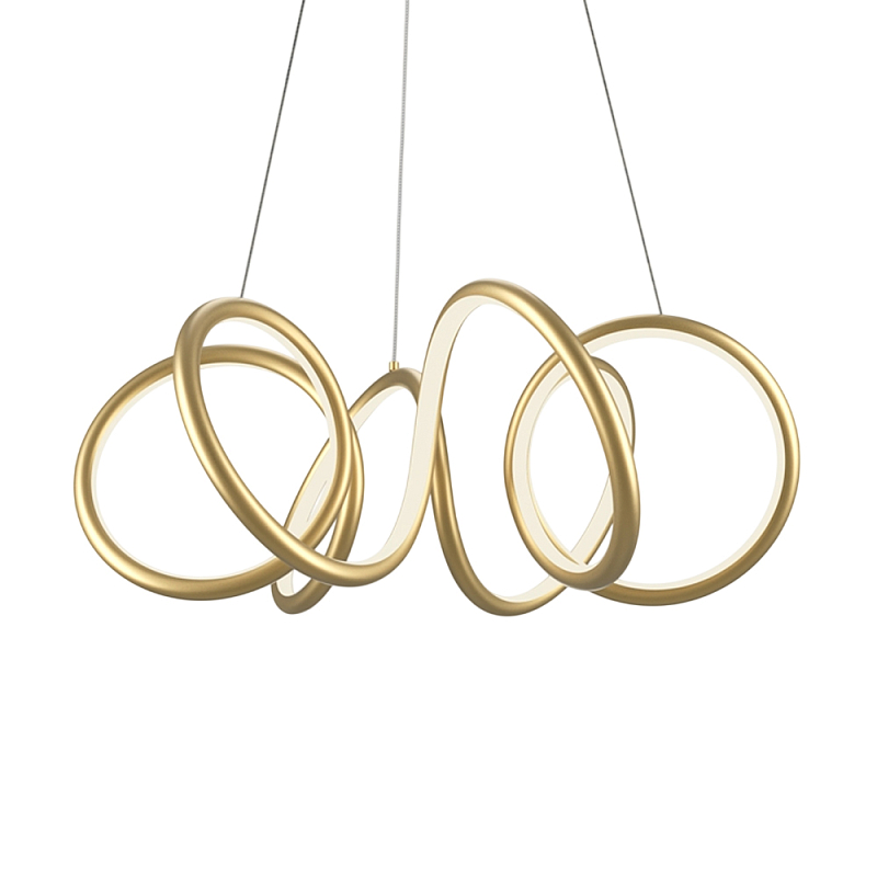 Люстра подвесная Curve 3000-4000К Черный Латунь в Тюмени | Loft Concept 