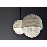 Подвесной светильник светодиодный с плафоном сферической формы Stone Helios варинант исполнения - 3 | Loft Concept в Тюмени