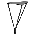 Стол журнальный c коричневой круглой столешницей на четырех металлических ножках Charm Coffee Table варинант исполнения - 3 | Loft Concept в Тюмени