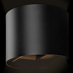 Уличный настенный светильник цилиндрической формы черного цвета из металла Urban Minimalist варинант исполнения - 3 | Loft Concept в Тюмени