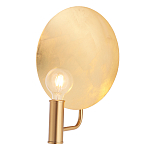 Бра с золотым круглым отражателем и открытой лампой Sun Glow Disc варинант исполнения - 3 | Loft Concept в Тюмени