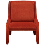 Дизайнерское кресло оранжевое в мягкой велюровой обивке Granger Armchair Orange варинант исполнения - 3 | Loft Concept в Тюмени