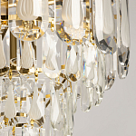 Люстра многоярусная с овальными прозрачными подвесками 36 см Harmonica варинант исполнения - 4 | Loft Concept в Тюмени