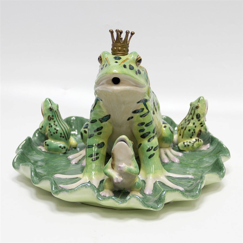Статуэтка Princess Frog Зеленый Бронза Статуэтка Princess Frog Зеленый Бронза в Тюмени | Loft Concept