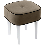 Квадратный мягкий пуф на белых ножках Winton Pouf Square варинант исполнения - 3 | Loft Concept в Тюмени