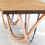 Обеденный стол прямоугольный с фигурными ножками G-table варинант исполнения - 3 | Loft Concept в Тюмени