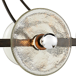 Люстра круглая с литыми стеклянными дисками Olympe Glass Chandelier варинант исполнения - 2 | Loft Concept в Тюмени