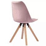 Стул мягкий с высокой спинкой на деревянных ножках Chair Dusty Pink варинант исполнения - 3 | Loft Concept в Тюмени