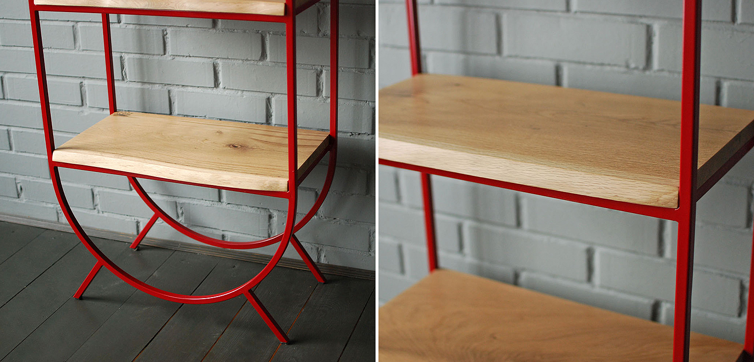 Стеллаж Rumo Industrial Metal Rust Rack Стеллаж Rumo Industrial Metal Rust Rack - Loft-Concept в Тюмени