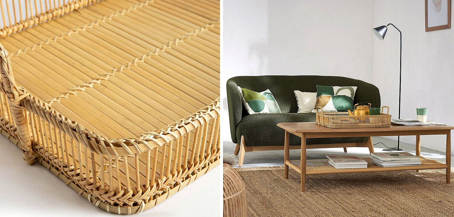 Поднос Wicker Bamboo Rattan Поднос Wicker Bamboo Rattan - Loft-Concept в Тюмени