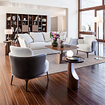 Приставной столик из массива дерева Walnut варинант исполнения - 9 | Loft Concept в Тюмени