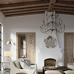 Бра с двумя тканевыми абажурами в форме цилиндра Prerequisites варинант исполнения - 4 | Loft Concept в Тюмени