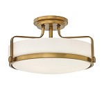 Потолочный светильник с круглым матовым белым плафоном Hinkley варинант исполнения - 1 | Loft Concept в Тюмени