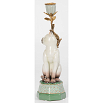 Подсвечник в виде кошки из фарфора с бронзовыми элементами Paradise Cat варинант исполнения - 3 | Loft Concept в Тюмени