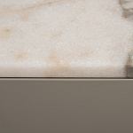 Тумба под телевизор серая с мраморной столешницей Uniqueness Marble варинант исполнения - 6 | Loft Concept в Тюмени