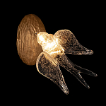 Бра с прозрачной стеклянной фигуркой птички Serip Voa варинант исполнения - 2 | Loft Concept в Тюмени