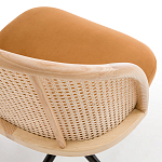 Офисное кресло из велюра и ротанга Eilwen Rattan Wicker Chair варинант исполнения - 4 | Loft Concept в Тюмени