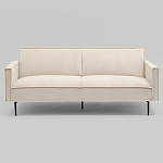 Диван современный вельветовый прямой Worcester Молочный варинант исполнения - 2 | Loft Concept в Тюмени