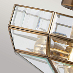 Потолочный светильник шестигранной формы с прозрачными стеклянным плафоном Elstead Lighting варинант исполнения - 4 | Loft Concept в Тюмени