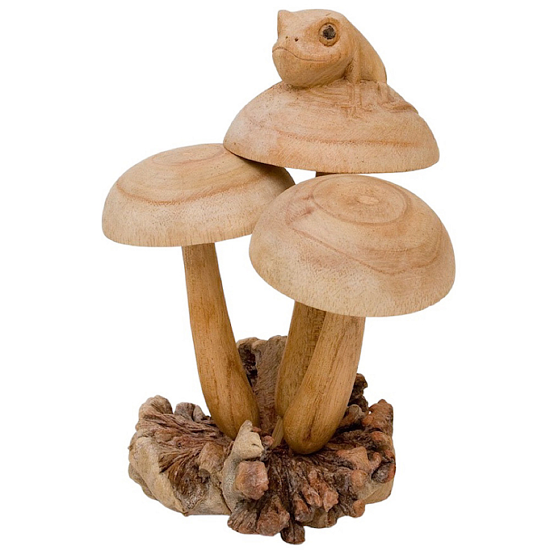 Статуэтка из дерева лягушонок Animals of the World Светло-коричневый  в Тюмени | Loft Concept 